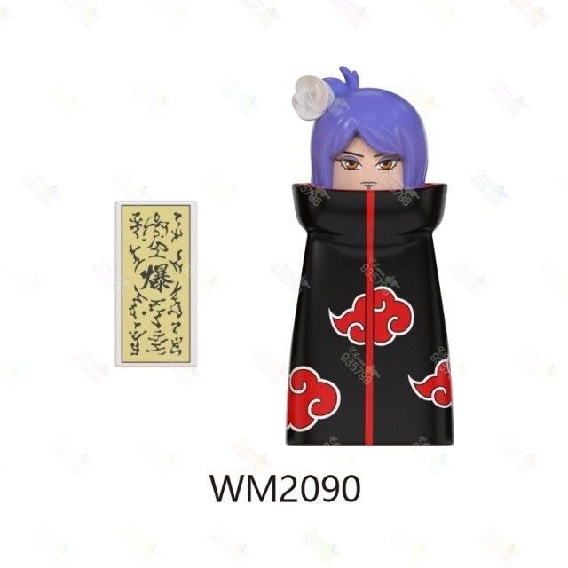 WM Blocks Anime Akční figurka Stavební kostky Cihly Figurky Hlava Vzdělávací hračky pro děti Dárek