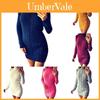 Sexy Autumn And Winter Knit Dress Slim Fit And High Collar Twist Design