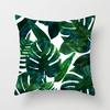 New Tropical Plant Fashionable Leaves Rainforest Pillow Case Cushion Cover Peach Leather Velvet Digital