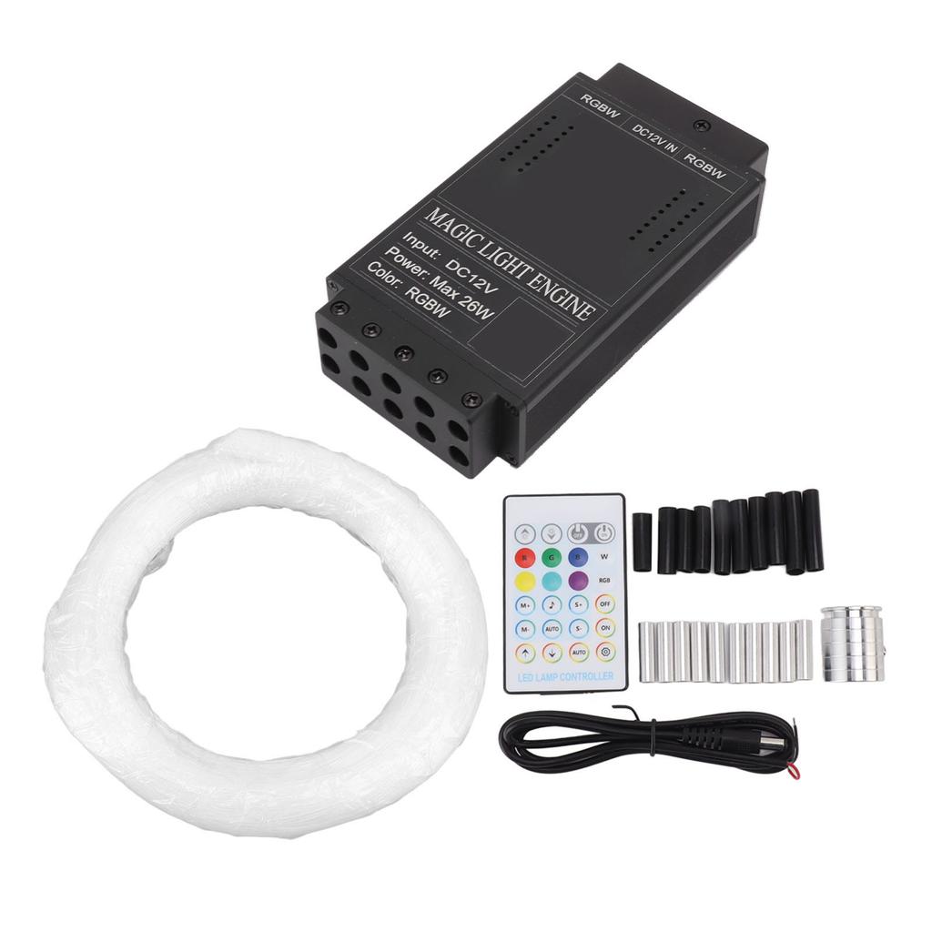 RGBW Glasfaserlichter Professionell Mehrfarbig Musikmodus Bluetooth App-Steuerung Fernbedienung Faser