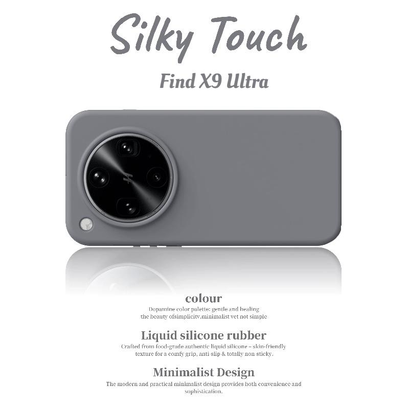 Luxury Macaron Color Shockproof Soft Real Liquid Silicone Case For Oppo Find X9SPro X8S+ X7 Ultra Pro Skin Fleece Protect Cover