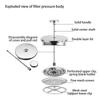 Cafetera a presión francesa de 350ml/800ml/1000ml, cafetera con aislamiento de doble pared de acero inoxidable