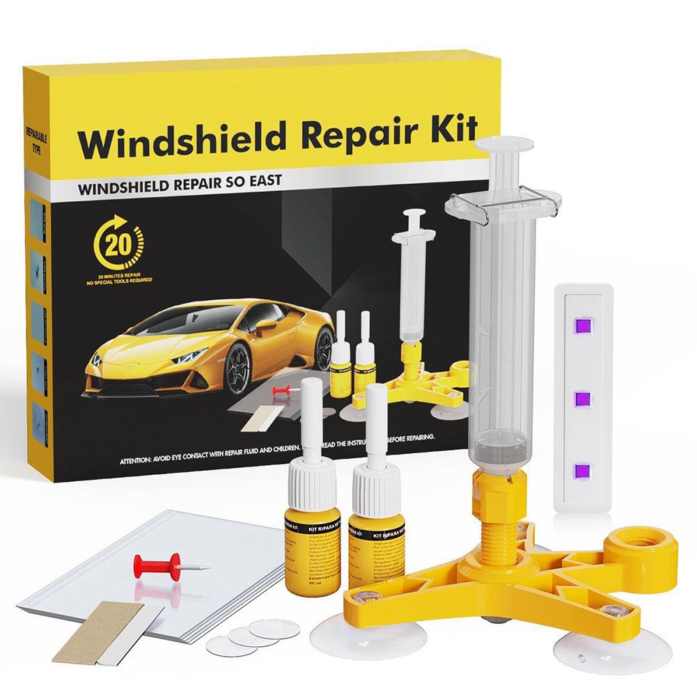 

Car Windshield Cracked Repair Kit DIY Car Window Phone Screen Repair Kit Glass Curing Glue Auto Glass Scratch Crack Restore