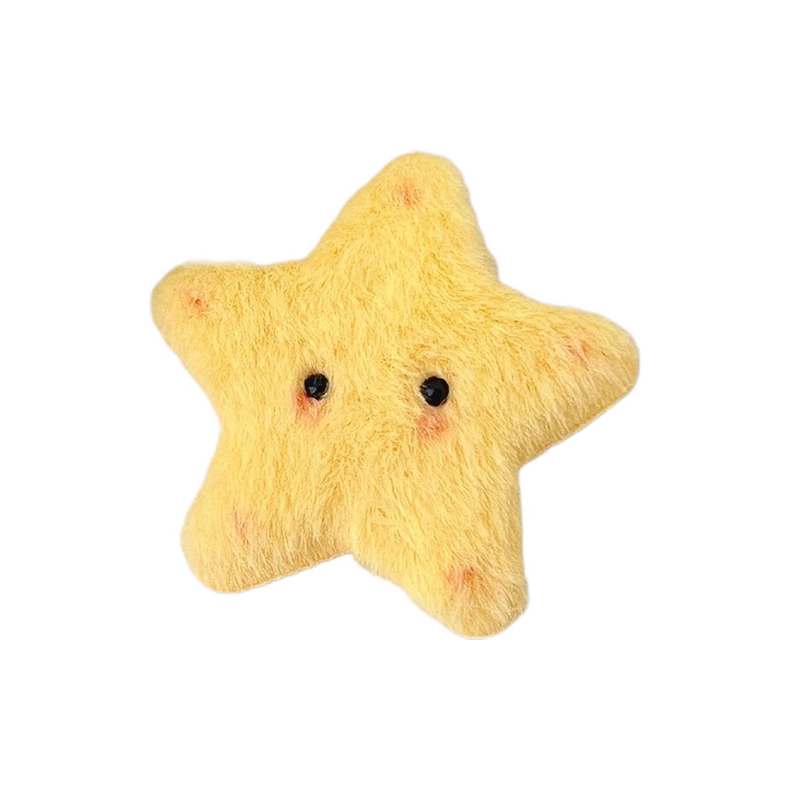 

Lovely Style Hair Claw Non-slip Hair Barrettes for Children Cute Yellow Star Shape Hair Pins and Elastic Hair Rope 2