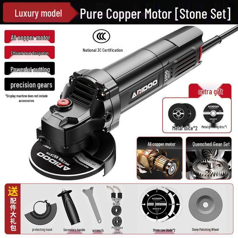 Compact Multi-Functional Handheld Angle Grinder and Polisher