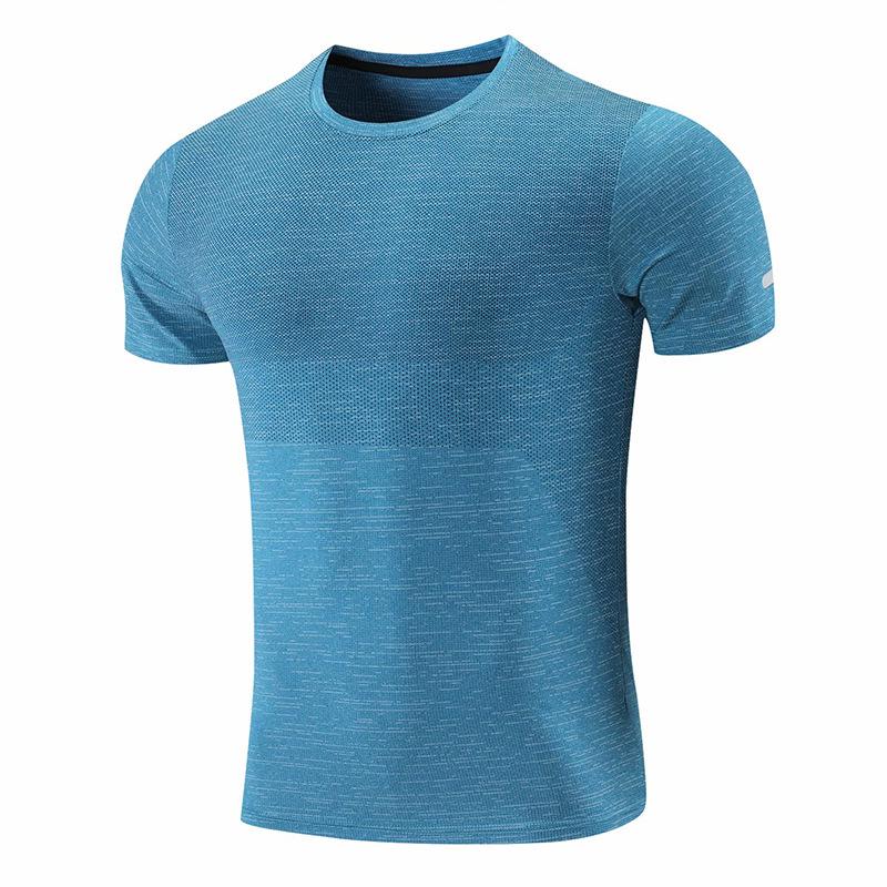 Men’s Quick-Dry Short Sleeve Athletic Top - 2024 Summer Fitness & Running Wear, European & American Style