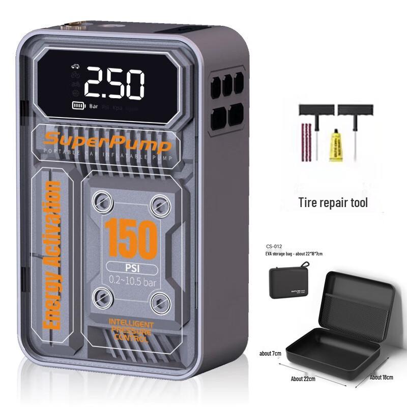 OIMG Mini Portable Wireless Digital Tire Inflator Kit