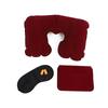 Inflatable U-Shaped Neck Pillow & Travel Essentials Kit