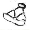 European & American PU Leather Chain Restraint Bralette Harness Belt Ornament