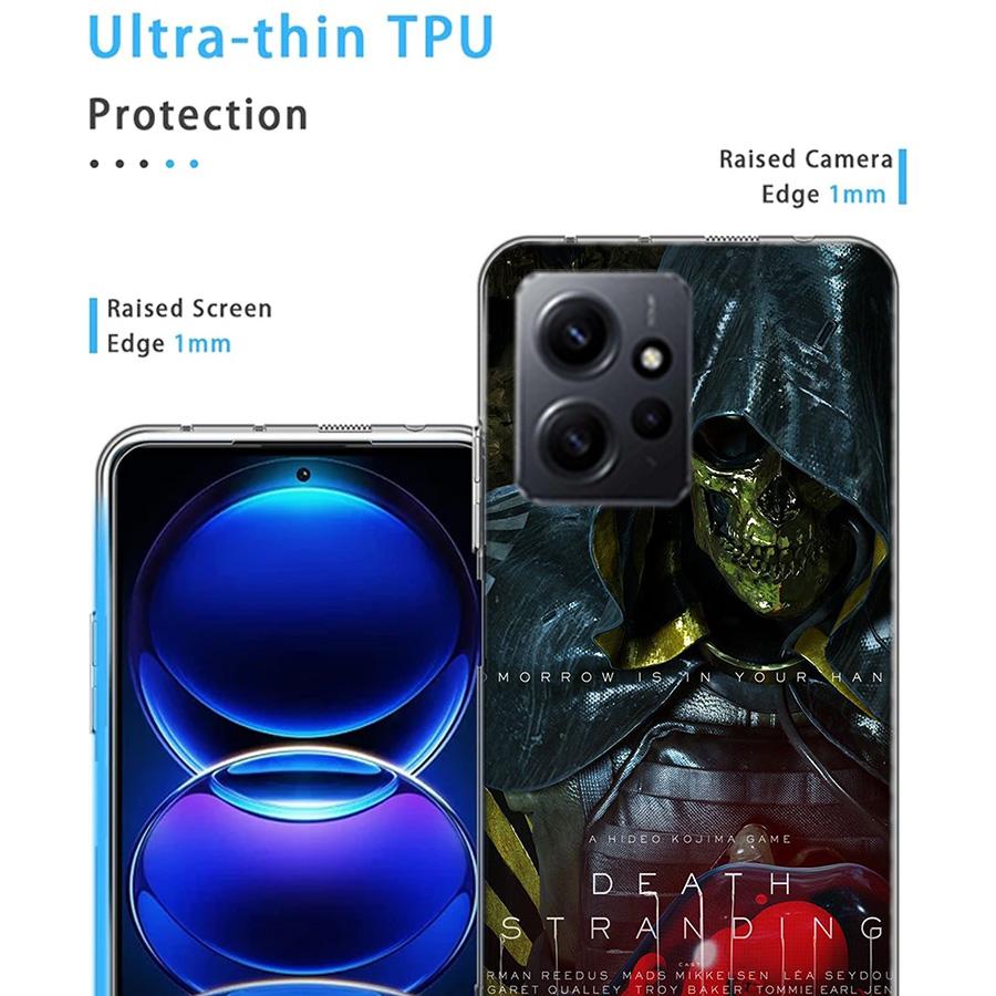 Game Death Stranding Phone Case For Redmi Note 14 15 Pro 5G 13 12 Pro Plus 11 11T 11E 11S 10 Pro 10S 9 9S Cover Cell Clear TPU C