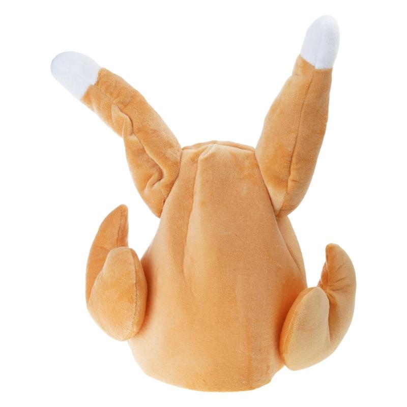 Electric Turkey Leg Hat Plush Toy With Singing Dancing And Moving Functions For Halloween Christmas Party Entertainment