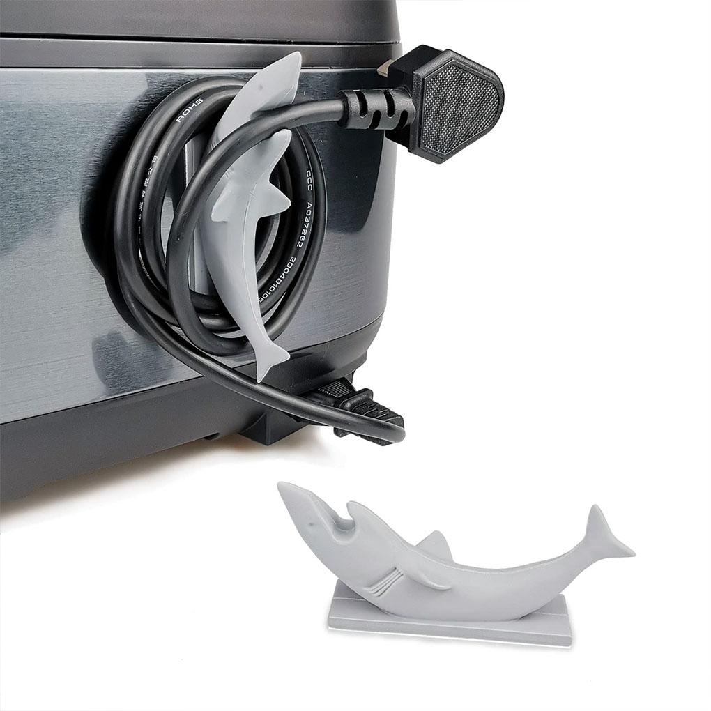 Cord Holder Self Adhesive Keeper Storage Organizer Cute Shaped Wire Management Fixing Wrapper Household for Mixer Air Fryer