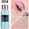 Pearlescent Gel Eyeshadow Liquid with Sequins Sparkling High Glitter for Face and Body Makeup