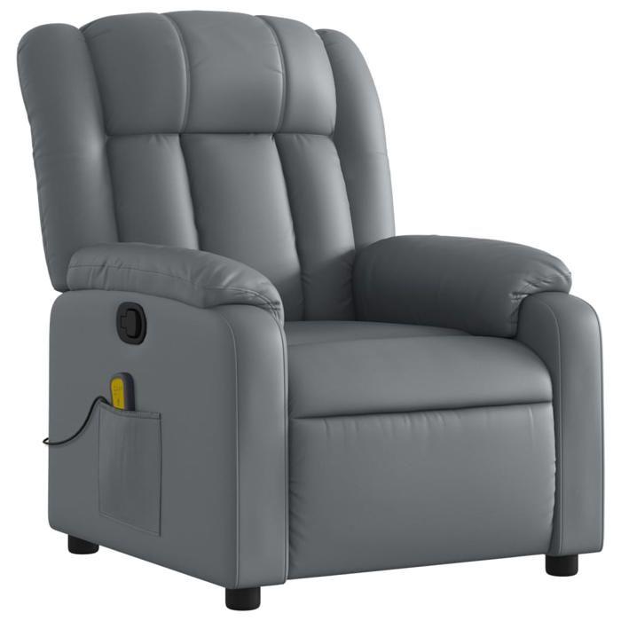 VidaXL Reclining Massage Armchair, Chair with Footrest, Seat with Backrest and Armrests Living Room, Modern, 373570