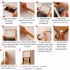 Front Opening Magnetic Flip Photo Frame Elastic Straps A4 Photo Frame  Wall Decoration