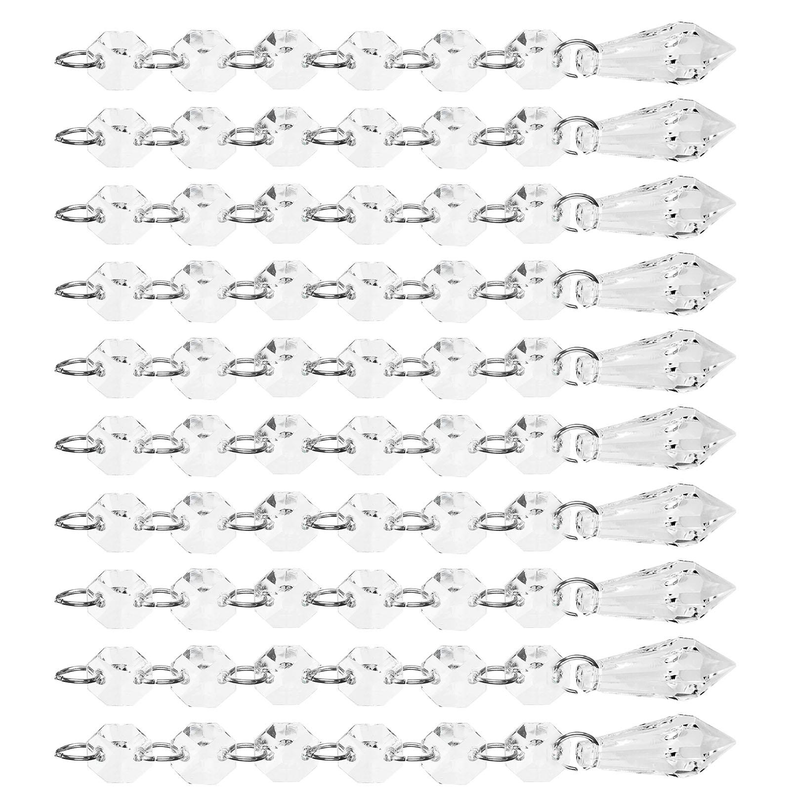 

10 шт. акриловая подвеска 15 см прозрачная длинная каплевидная форма для люстр для детской комнаты, рождественская елка