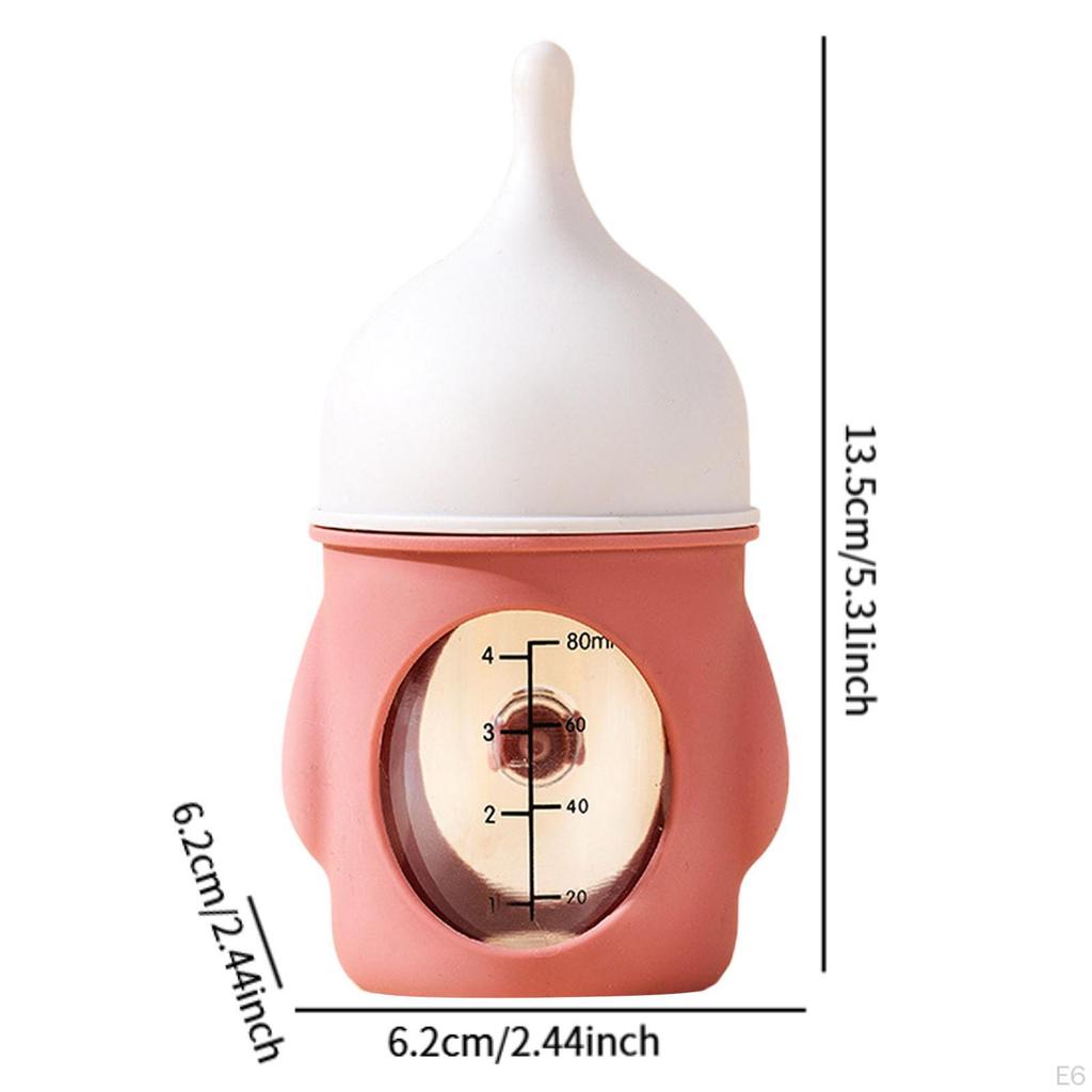 Pet Feeding Bottle 80ml Accessories Silicone Nipple Reusable Nursing Feeder for