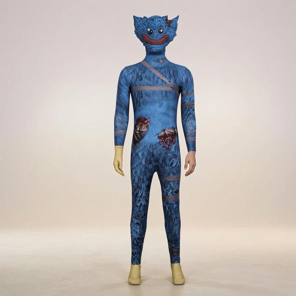 Poppy Playtime Huggy Wuggy Sangue Costume di Halloween Per Adolescenti E Adulti