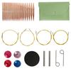 Aluminum Circular Knitting Needles Set Interchangeable Crochet Hooks Weaving Yarn Knitting Needle Kit Knitting Accessories