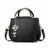 Fashion PU Women's Bag Two-Way Carry High-end Tote Bag Large Capacity Vintage Crossbody Bag Gift