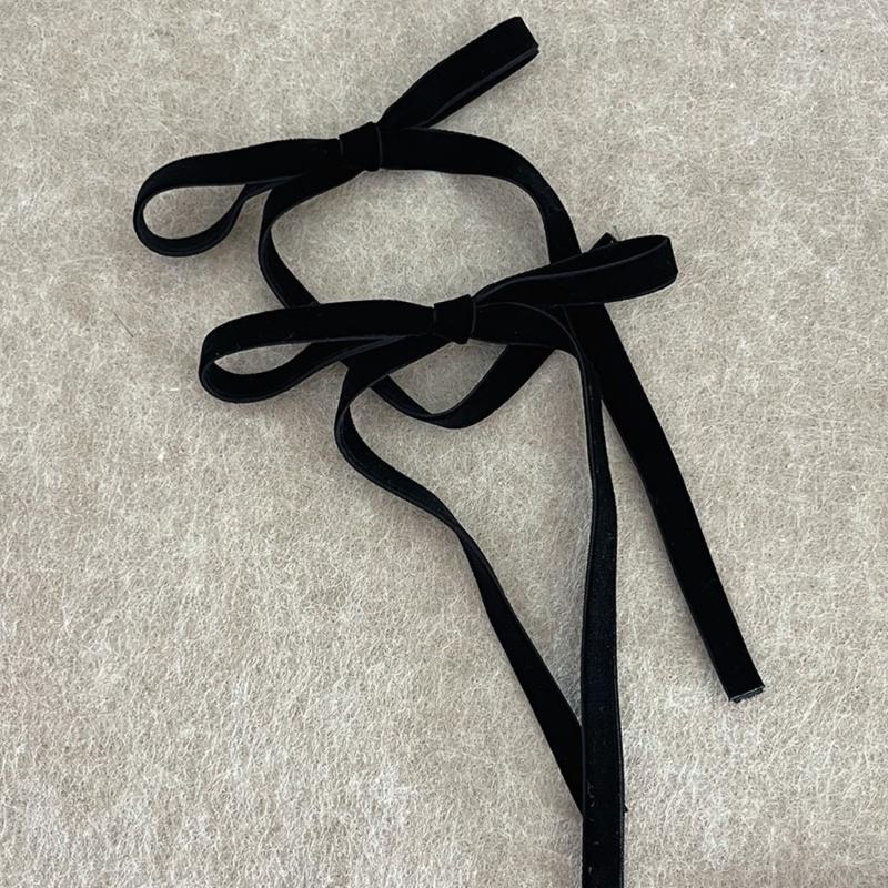 Women Hair Bows Barrette Hair Clip 2000s Trend Side Clip Fashionable Elegant Sweet Bowknot Photo Props