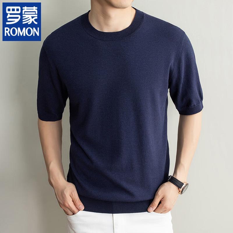 ROMON Men s Short Sleeve Knit T-Shirt 2XL