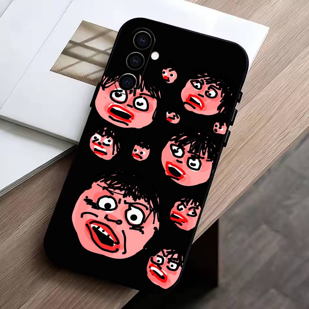 D- Funny Graffiti Phone Case For Samsung Galaxy A73,A72,A71,A70,A53,A52,A51,Others Soft Black Cover