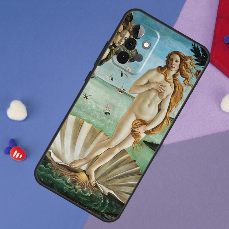 Art Painting Birth Of Venus Case For Samsung Galaxy A52 A53 A33 A13 A34 A54 A14 A35 A55 A15 A56 A36 A26 A16 A06 A22 A32