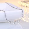 925 Sterling Silver Moon Necklace Pendant Zircon For Women Fashion Exquisite Student Girlfriend Jewelry Accessories Heart GiftGood Product