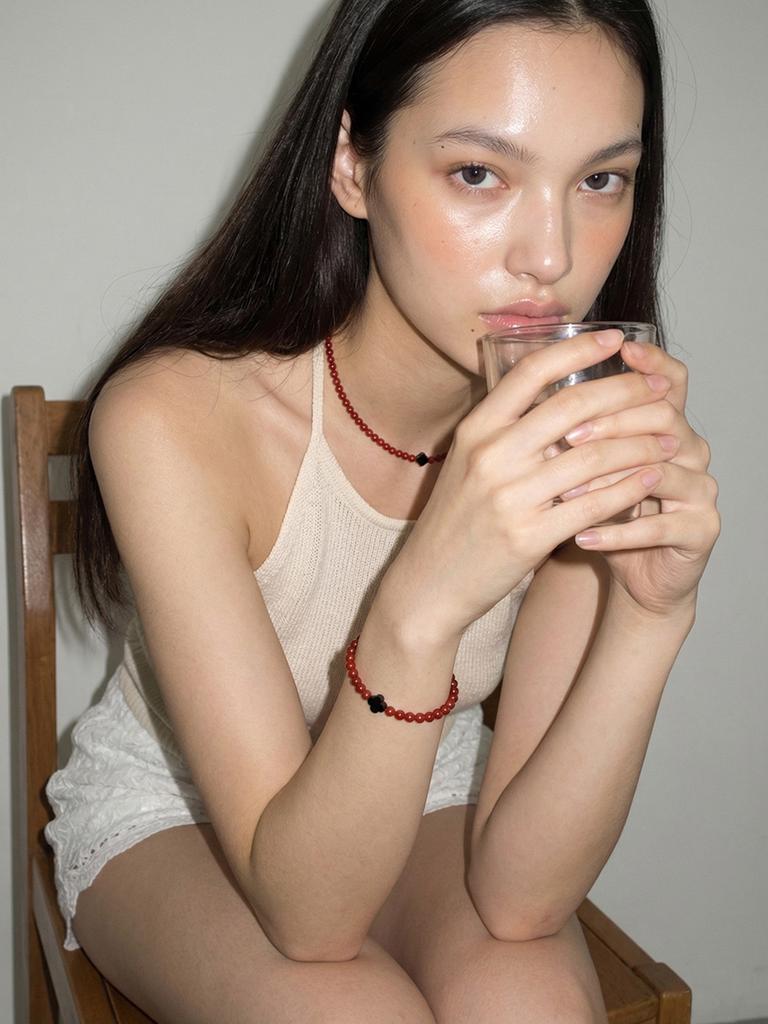 Oudstudio Berry And Clover Bracelet