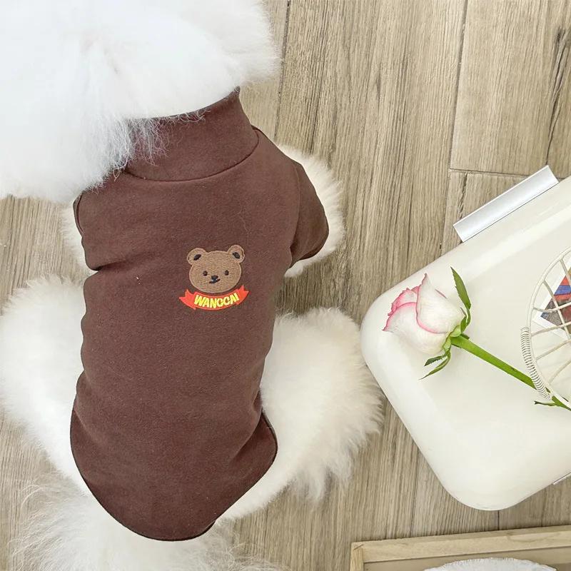 Autumn and Winter Clothing Plush Pet Dog Clothing Teddy Bear Schnauzer Small Dog Leggings Dog Christmas Clothes Pet Clothes