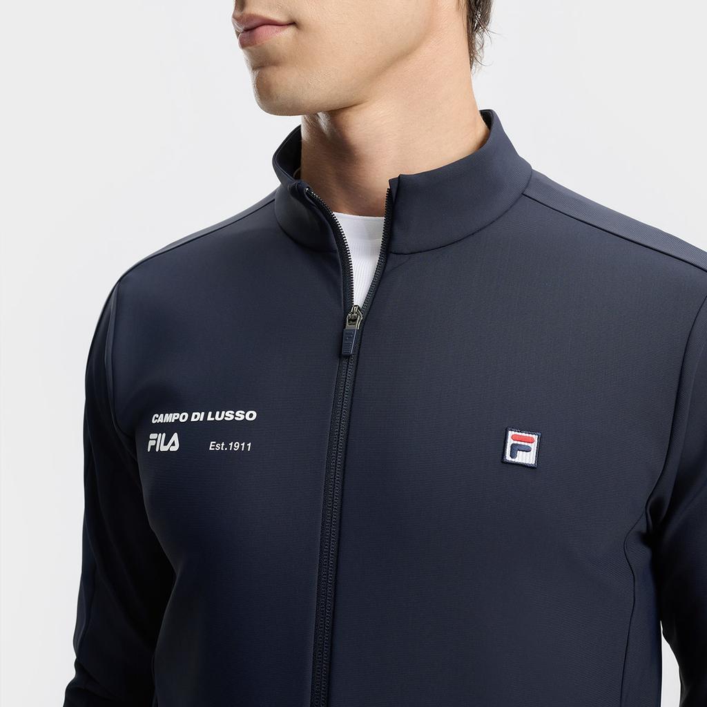 Fila Simple Mature Coach Jacket Men Jackets Royal-Blue A11M433505FNV