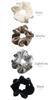 VINGTAINE Simple Faux Hair Scrunchie, Velvet, Piping, Leather, Accessories, Gift, HS-186-MOC