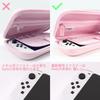 Switch Organic EL Case Pink Switch Case Switch Lite OLED Protective Cover 3way Handbag Crossbody Holds 10 Game Cards Carrying Set Large Capacity