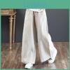 Summer Loose Oversized Spring And Wide Leg Pants Women High Waist Casual Pants Women Plus Size Straight Vintage Office Lady Trousers 24067