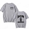 Death Row Records T-skjorte Herre Mote T-skjorter Bomulls T-skjorter Hip Hop Topper T-skjorter Dame T-skjorter Sommer Camisetas Oversized Casual