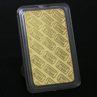 Feingold Schweizer Bank Goldbarren mit unterschiedlicher Seriennummer Gedenkmünze sammeln