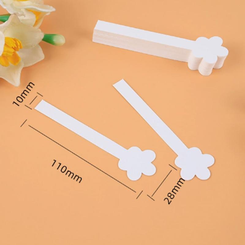 100Pcs/Lot Round Head Testing Aromatherapy Fragrance Perfume Essential Oils Test Tester Paper Strips Flower Shape