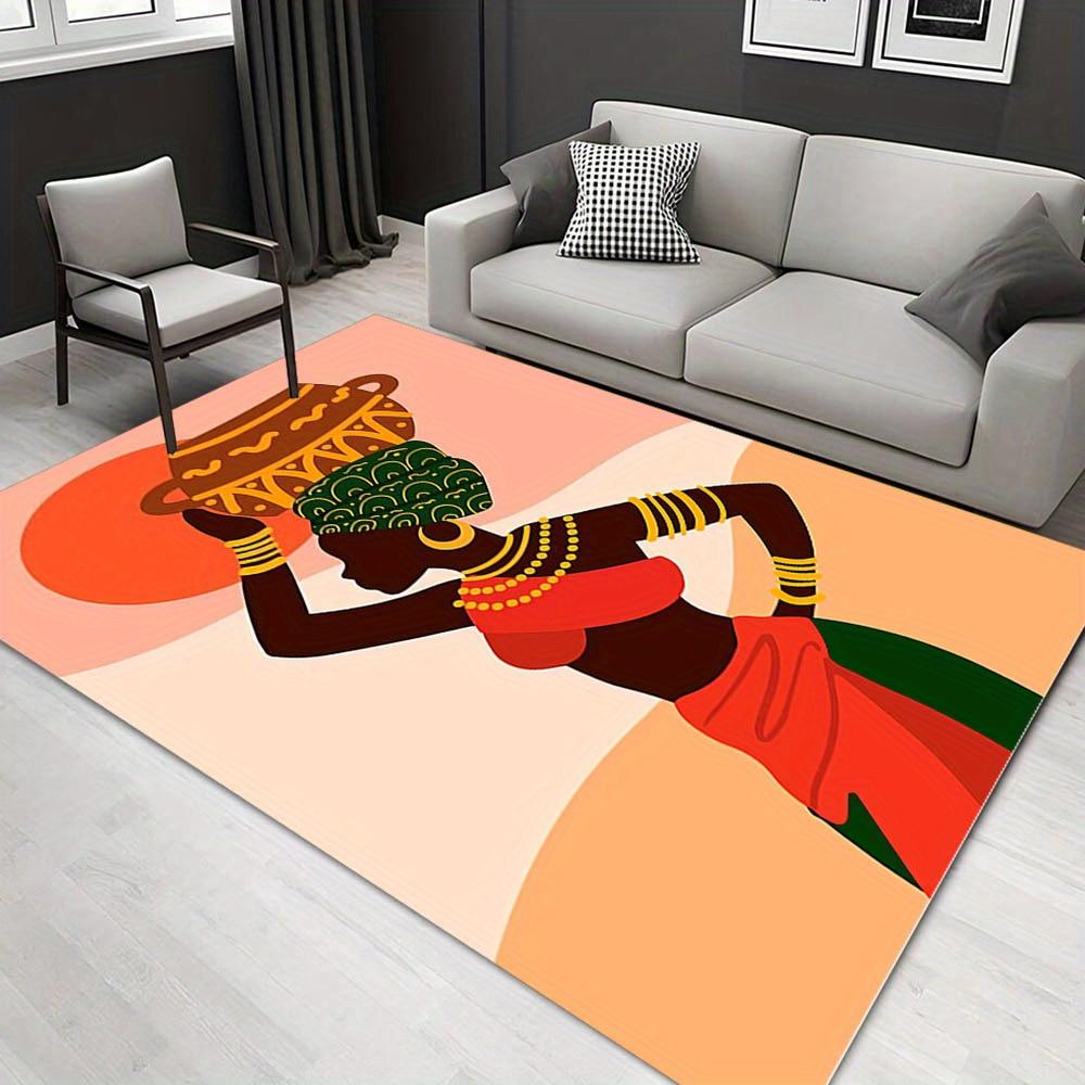 

1pc 1221286654Pattern Carpet, Area Rug For Living Room Bedroom Room Bed Chair Laundry Entryway Corridor Yard Non-slip Outdoor Camping Rug Fl 60cm by 90cm