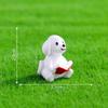 Micro-landscape Cartoon Reading Watering Flowers, Dog Dolls Dollhouse Decorations Accessories Mini Ornaments