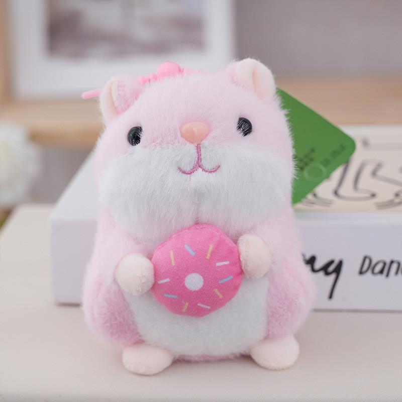 Adorable Hamster Plush Doll With Short Pile Material For Backpack Charm And Gift Ideas