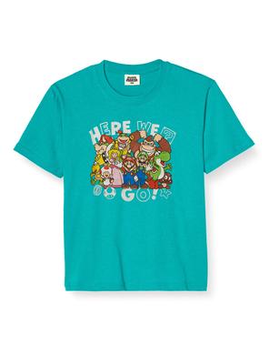 Mario AQUÍ ROPA Camiseta, mercancía, personaje, niños, VAMOS, Yoshi, Luigi, infantil