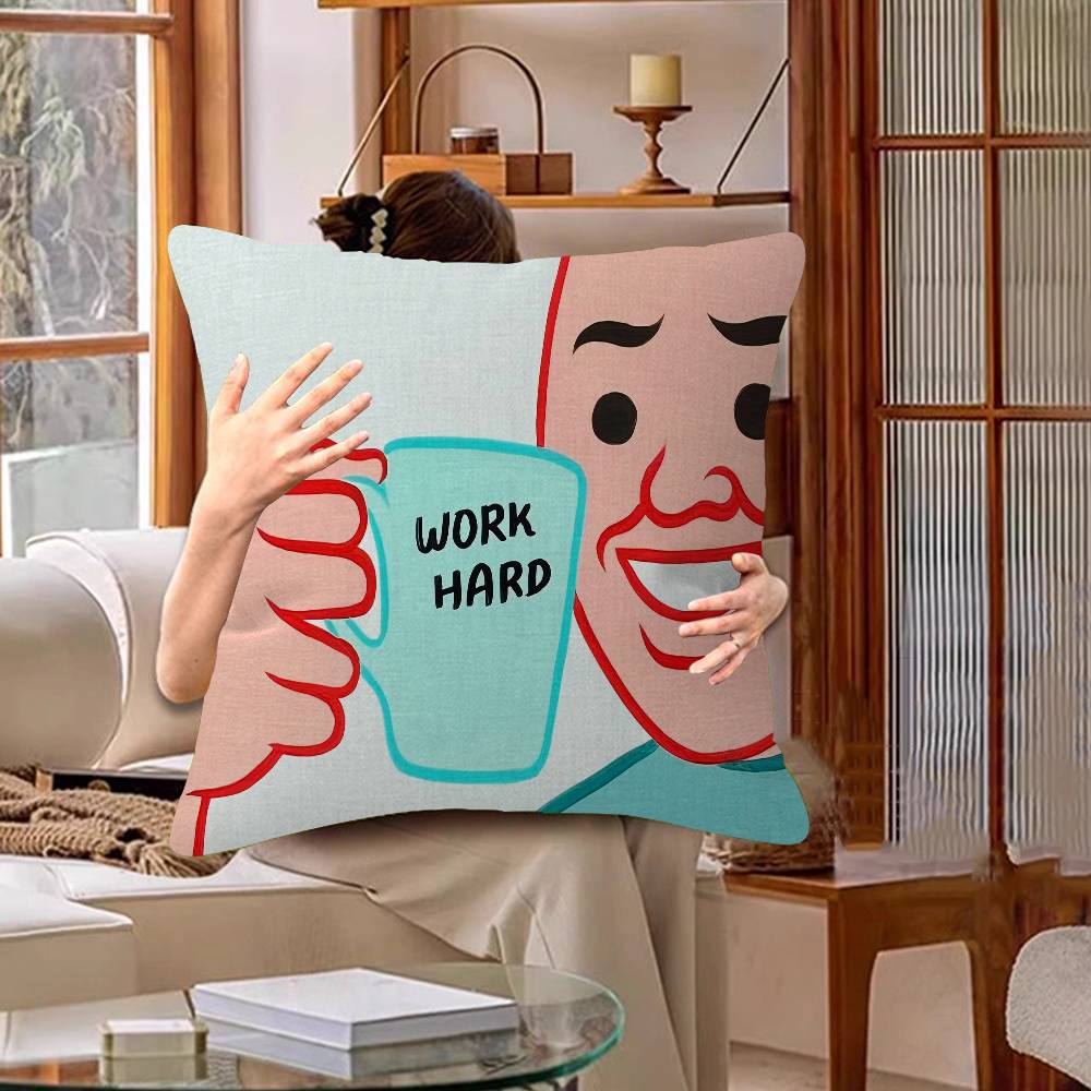 Abstract Funny Joan Cornella Cushion Cover Inches Farmhouse Decor Home Throw Pillow Covers For Couch Decorations