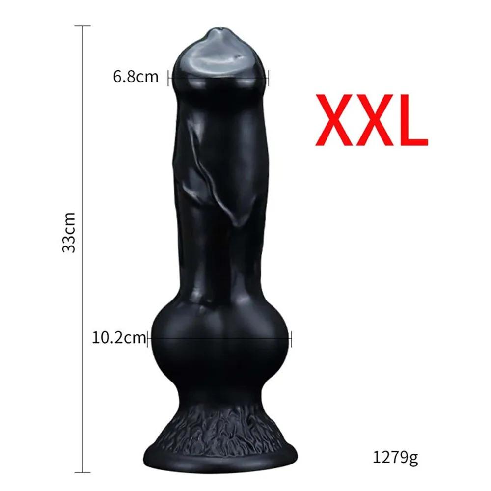 Realistic Dog Dildo Big Butt Anal Plug Vaginal Masturbation Adult Dildos Sex Toys for Male and Female Huge Monster Horses Penis