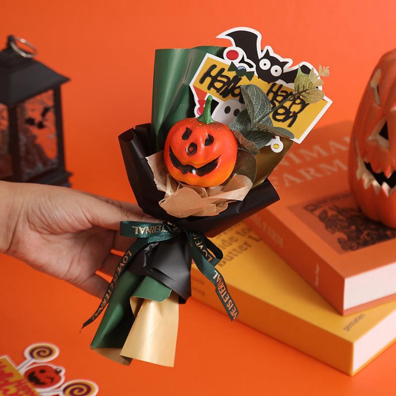 Halloween Decoration 2025 Halloween Flower Bouquet Fake Eternal Bouquet Gifts Halloween Crafts Party Gifts Room Decor Christmas