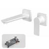 Concealed Wall-Mounted Hot & Cold Basin Faucet
