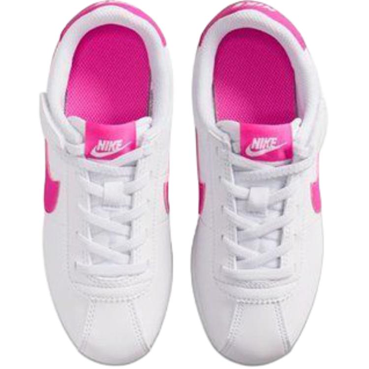 Nike Cortez Easy On Versatile Comfortable Simple Low Top Kids Running Shoes Kids sneaker White Pink IH7656-102