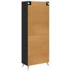 Highboard in Black Oak Look 69.5 x 34 x 180 cm Particleboard