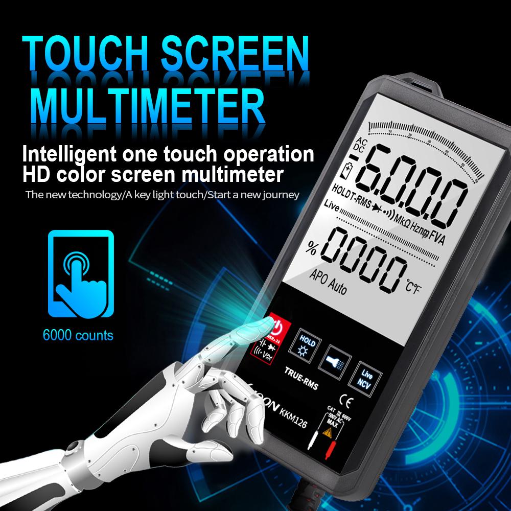 Kkmoon KKM126 4.7 Inch Touching Screen Ultra-thin Multimeter Voltage Capacitance Resistance Meter