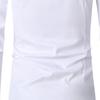 Men Shirt Single Breasted Long Sleeve Lapel Solid Color Slim Fit Dress-up Cardigan Plus Size Anti-wrinkle Spring Shirt for Work
